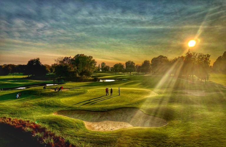 Golf Course at Sunset by Nathan Lu Sept 2020 768x498